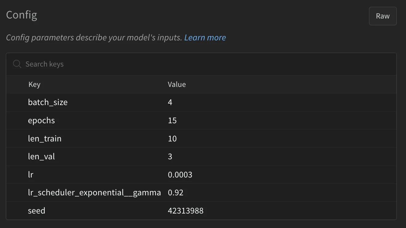 wandb.ai/alcazar90/cell-segmentation W&B project runs.summary picture